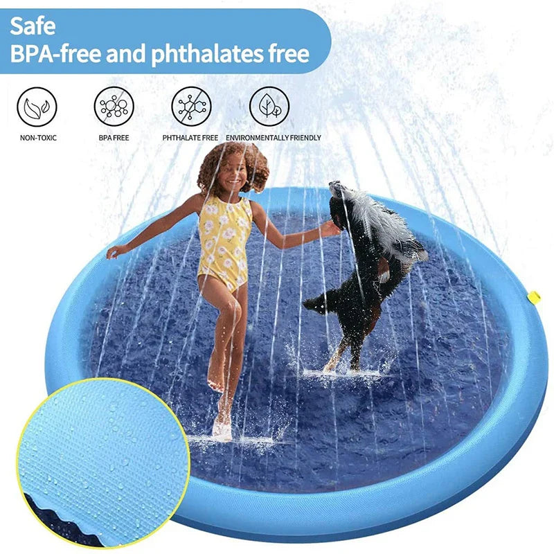 Dog Splash Sprinkler Pad Splash Pad Dogs