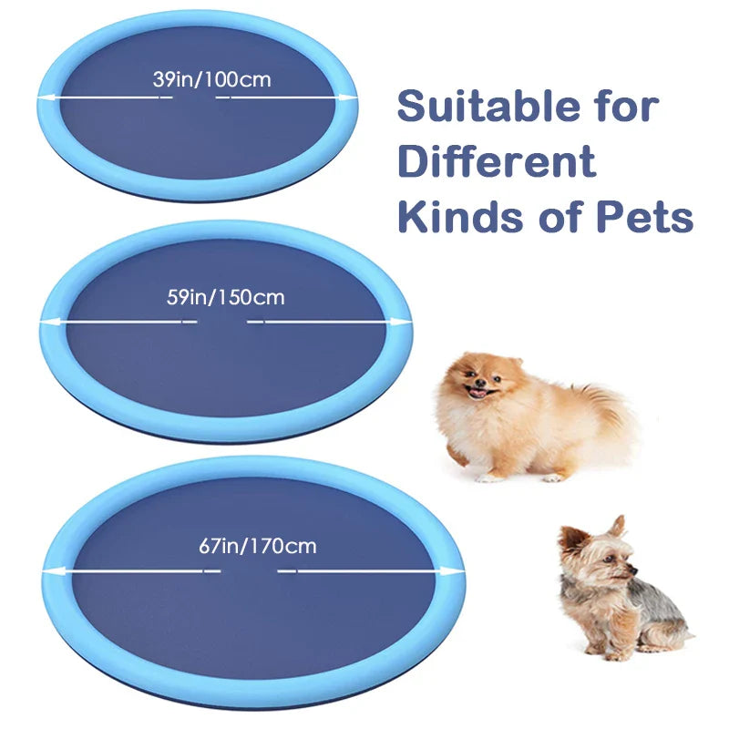 Dog Splash Sprinkler Pad Splash Pad Dogs