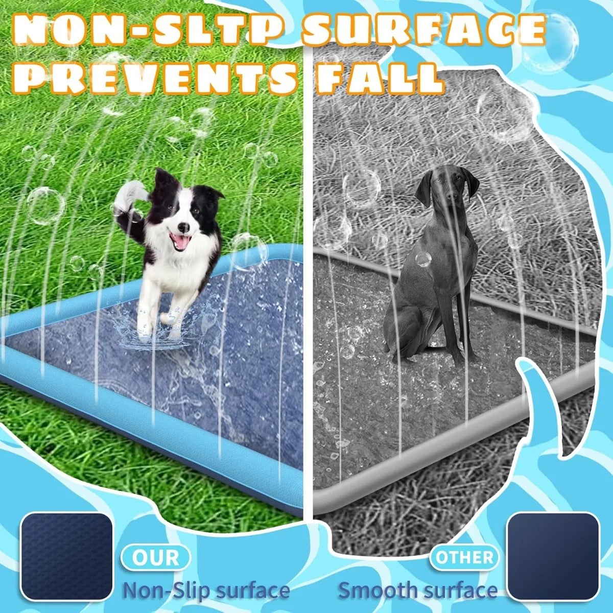 Extra Large Dog Splash Pad Splash Pad Dogs