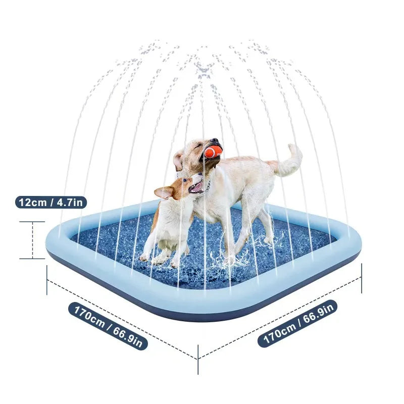 Extra Large Dog Splash Pad Splash Pad Dogs