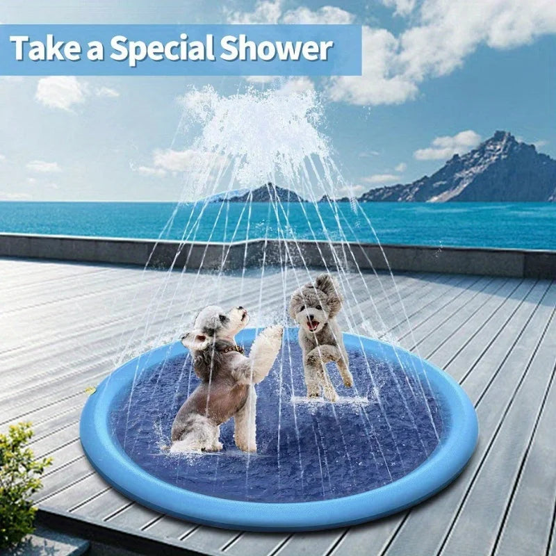 Non Slip Doggy Water Splash Pad Splash Pad Dogs