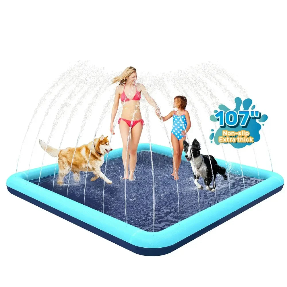 Super Sized Foldable Dog Splash Pad Splash Pad Dogs