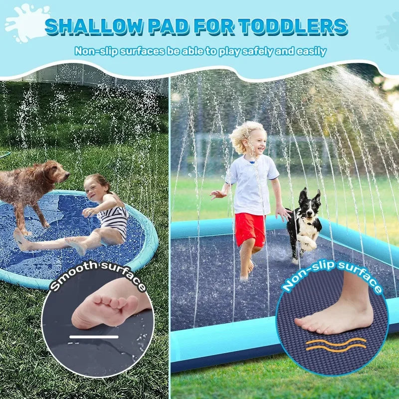 Super Sized Foldable Dog Splash Pad Splash Pad Dogs