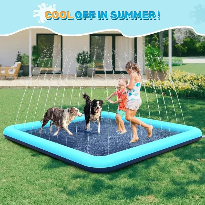 Super Sized Foldable Dog Splash Pad Splash Pad Dogs