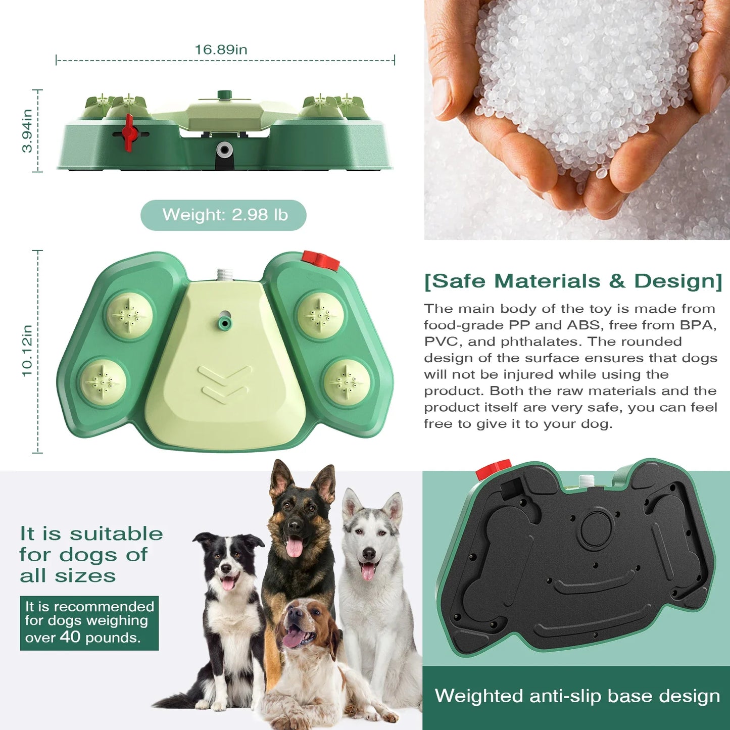 Water Sprinkler Playset For Dog Splash Pad Dogs